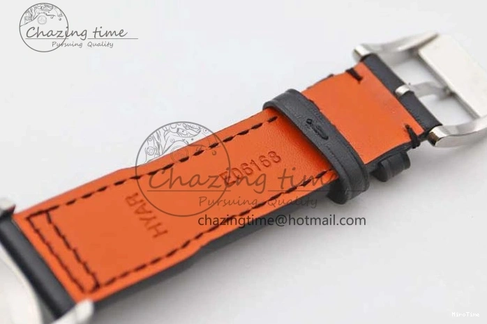 MIROTIME 0421 Vibrant Mark XVIII IW327001 SS M+F 1:1 Best Edition Black Dial on Black Leather Strap A 7055